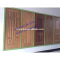 Main gate wood design door board natural logs walnut gate skin